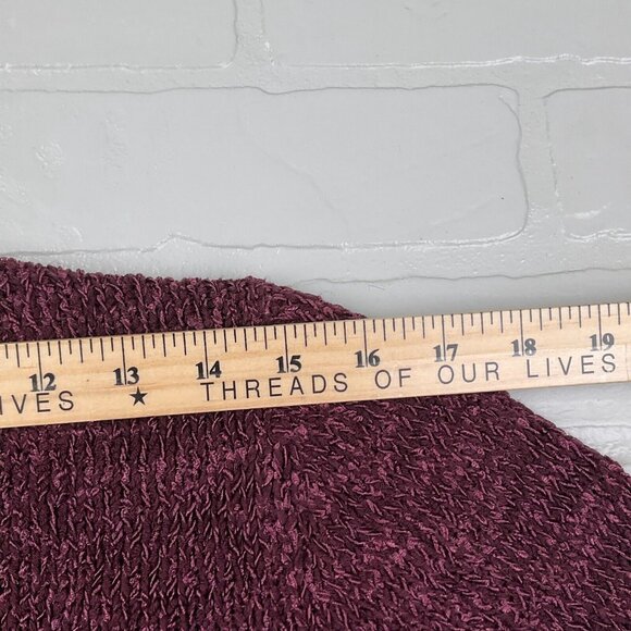 Crazy Horse Cardigan Womens Small Purple Floral Texture Quilt Nylon Sweater VTG - Picture 10 of 12